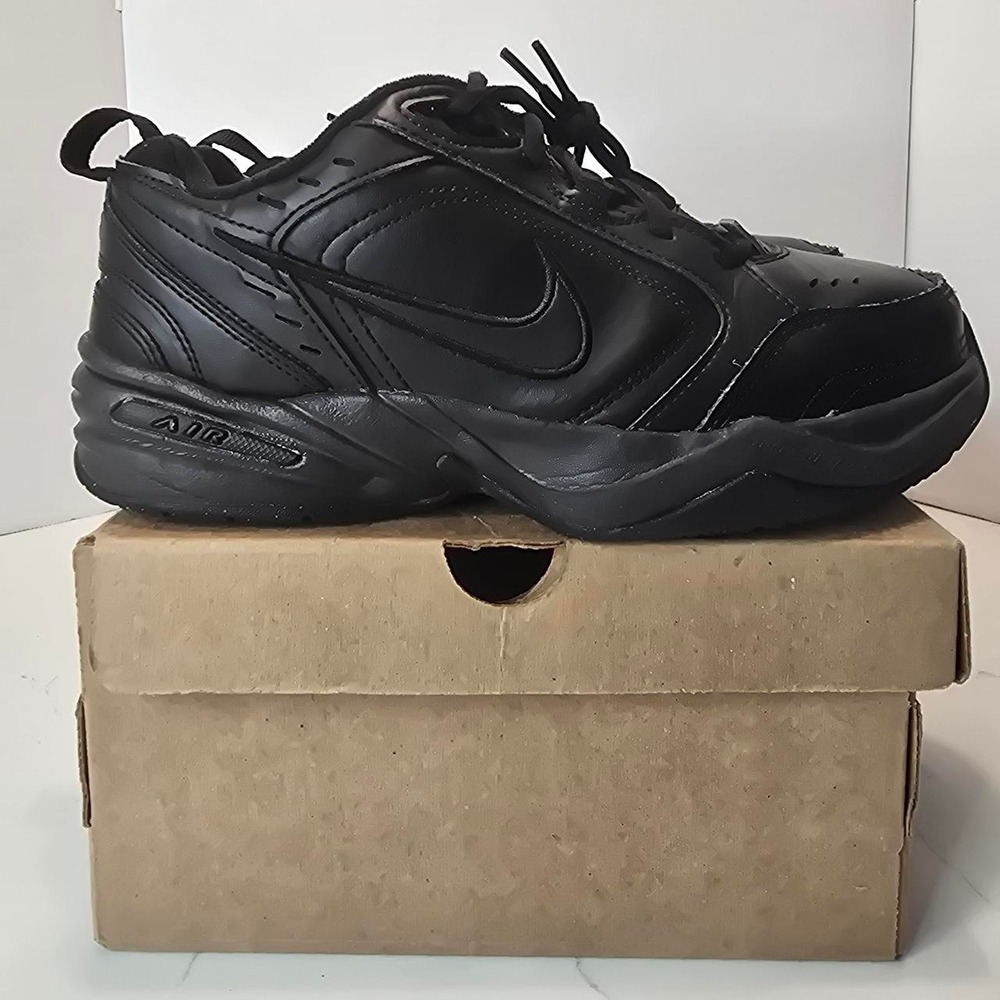 Nike Air Monarch IV Black Athletic Running Shoe 416355-001 Men's Size 7